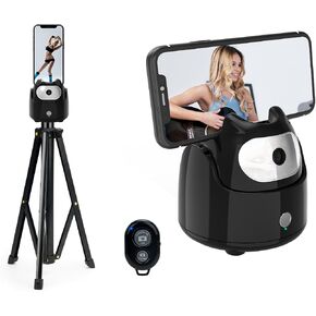 Auto Face Tracking Tripod 360 ° Rotation,Smart Face Motion Tracking Tripod,Selfie Cell Phone Holder Camera Stand,No App Required, for Tiktok, Video Recording Vlog,Live Streaming, YouTube in Saudi Arabia