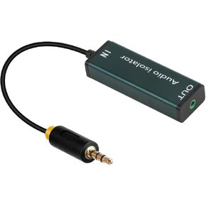3.5mm Noise Lsolator, Ground Loop Lsolator, Automotive Amplifier Noise Filter，hum Eliminator，for Stereos Places Such as car Stereos and Home Stereos