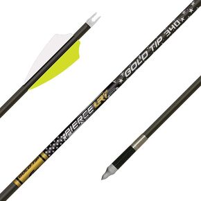 Gold Tip Pierce LRT 300 Hunting Arrow Shafts - Micro-Diameter Carbon Arrows Without Inserts - 12 Pack