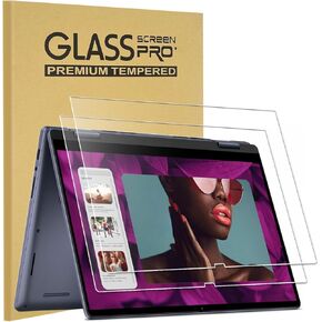 KEANBOLL 2-Pack Designed for Dell Inspiron 14 7420 2-in-1 Touchscreen Laptop Tempered Glass Screen Protector, 9H Hardness & Scratch Resistant (Not for Latitude 14, Only for 2-in-1 Version)