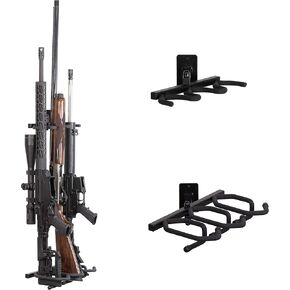 Hold Up Displays – 3 Gun Rack and Rifle Storage Holds Winchester Remington Ruger Firearms and More 45 Degree Angle- Heavy Duty Steel - Made in USA
