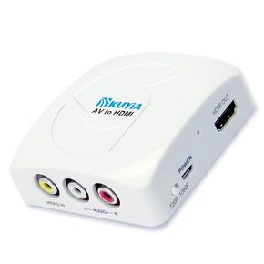 KUYIA RCA to HDMI Converter AV to HDMI 1080P Component Composite to HDMI Adapter Supporting for PAL NTSC PC TV STB Xbox Wii PS4 PS3 VHS VCR Camera N64 with USB Charge Cable