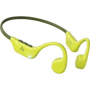 Bone Conduction Headphones,Open Ear Headphones Bluetooth5.4 with Mic,Wireless Headphones 10H Playtime, Waterproof Sport Headphones Suitable for Running,Cycling, Outdoor Sports Green and Yellow