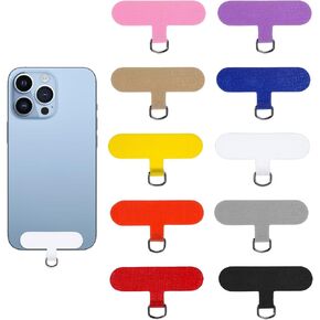 10 Pcs Phone Tether Tab Oxford Fabric Phone Lanyard Patch Pad Universal Phone Lanyard Tab Multicolor Tether Tabs for Cell Phone Bright Cell Phone Lanyard Tab Phone Tab for Lanyard Phone Tab