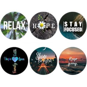 6 Pack Cellphone Phone Grip and Smartphones Stand, Collapsible Cell Phone Expanding Holder for Phone - Hope Ralax Quote
