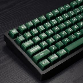 142 Keys PBT Doubleshot SA Keycaps Green Translucent Keycaps Set Fit for 61/64/87/104/108 Cherry Mx Switches ISO ANSI Mechanical Keyboard