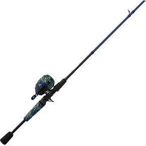 Zebco Roam Spincast Reel and Fishing Rod Combo, Fiberglass Rod with ComfortGrip Handle, Quickset Anti-Reverse Fishing Reel