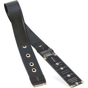 RIITOP M.2 NVMe Extension Cable, NVMe Extender for Both M Key and B+M Key SSD in Size 2280/2260/2242/2230 Support PCIe 4.0 and SATA 6Gbps(1FT)