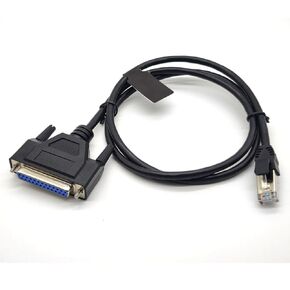 DB25 Female to RJ45 Male Adapter Serial Crossover Cable 1Meter