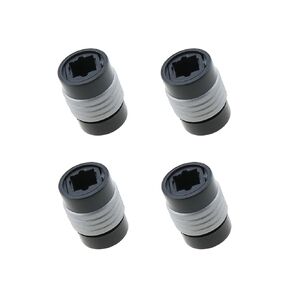 4PCS 19.2x13.8mm Black Fibre Optic Cable Extender Female to Female Digital Audio Coupler Amplifier Sound Audio Fibre Optic Cable Connector Adaptor