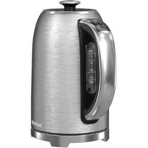 Electric Kettle, 1.7L/1500W, Stainless Steel, Digital Touch Panel, Keep Warm Function, Auto Shutoff, BPA-Free, Hot Water Kettle for Coffee & Tea, No Plastic Contact with Water (Light Green)