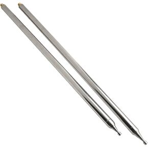 2PCS 18.4FT GP Whip Telescopic Antenna For Ham Radio Users, Stainless Steel 14 Sections M10 External Thread Antenna For DIY Positive V Antenna, GP Antenna and for Yagi Antenna