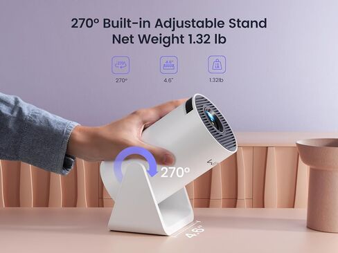 جهاز عرض صغير مع WiFi و Bluetooth ، دعم الفيلم المحمول في الهواء الطلق 1080 بكسل ، جهاز عرض Auto Keystone Home ، Wimius S27 Renended (متجدد) in Saudi Arabia
