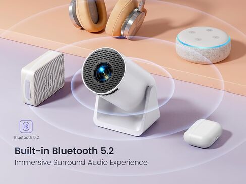 جهاز عرض صغير مع WiFi و Bluetooth ، دعم الفيلم المحمول في الهواء الطلق 1080 بكسل ، جهاز عرض Auto Keystone Home ، Wimius S27 Renended (متجدد) in Saudi Arabia