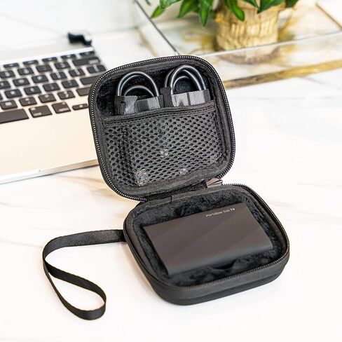 Procase Hard Carry Case for Samsung T9 Solid State Drive ، حقيبة منظمات سفر تخزين EVA المقاومة للصدمات لـ T9 SSD 1TB 2TB 4TB USB 3.2 -LBACK in Kuwait