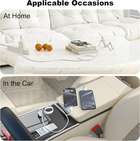 كابل CarPlay 3ft+6ft لأجهزة iPhone 15/16 ، 15 Pro Max/15 Plus ، هاتف Samsung Color in Saudi Arabia