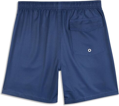 QRANSS Boys Swim Trunks with Compression Liner,No Mesh Anti-Chafing Comfy Swimming Trunks with Boxer Brief Liner,Size 6-20 in Saudi Arabia