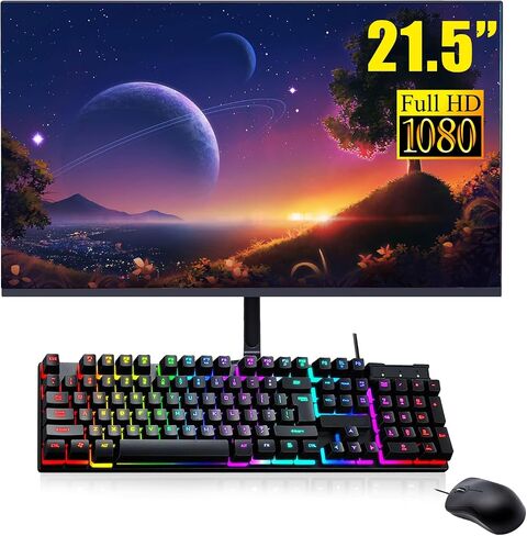 Lenovo ThinkCentre M910Q Tiny Desktop Computer Mini PC ، 21.5 "شاشة FHD ، مكبرات صوت RGB ، Core I5-6500 3.2 جيجا هرتز حتى 3.6 جيجا هرتز ، وذاكرة الوصول العشوائي DDR4 16 جيجا بايت ، 256 جيجا بايت SSD ، لوحة المفاتيح والفأر ، Windows 10 Pro (متجدد) in Saudi Arabia