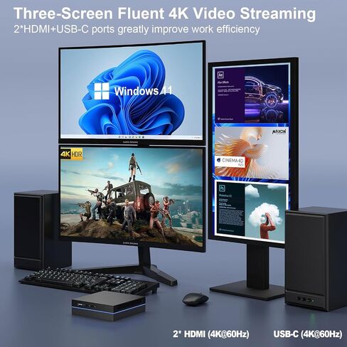 Mini Gaming PC NT17 Intel Core I7 11370H (4C/8T ، Turbo 4.8GHz) ، 16 جيجا بايت RAM 512GB SSD مع بطاقة رسومات MX450 (2G) Micro Small Desktop PC ، Dual HDMI Support 4K WIFI6/Home/Home/Minipc in Saudi Arabia