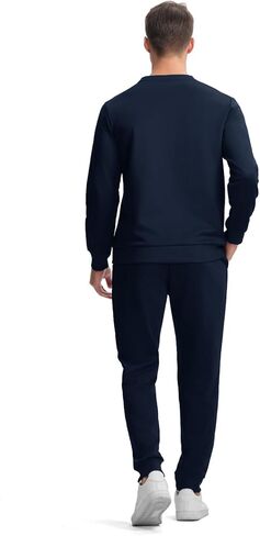 TBMPOY Mens Tracksuits 2 Piece Set Sweatsuits Long Sleeve Tops Jogger Pants Track Sweat Suits Casual Athletic Outfits Royal Blue M in Kuwait