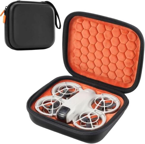 ProCase DJI Neo Carrying Case, Portable Travel Hard Shell Shockproof Cover for DJI Neo Drone (Case Only) -Orangeblack in Saudi Arabia