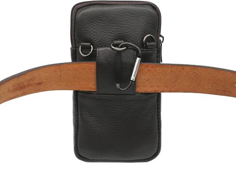 Mini Leather Messenger Bag Cellphone Shoulder Bag Pocket Money Purse Pouch Tool Bag Fanny Pack for Men Women in Kuwait