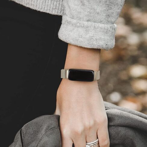 Metal Band for Fitbit Luxe Bands Women Men, Stainless Steel Adjustable Straps Replacement Bands for Fitbit Luxe/Luxe Special Edition Fitness Tracker in Kuwait