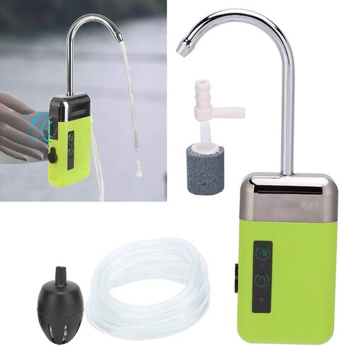 VBESTLIFE PUMP ABERATOR ABERATOR قابلة لإعادة الشحن ، واستشعار ضخ المياه لغسل أيدي الصيد في الهواء الطلق ، 3 أوضاع مع ضوء LED ، 28132-210A أدوات وملحقات الصيد in Saudi Arabia