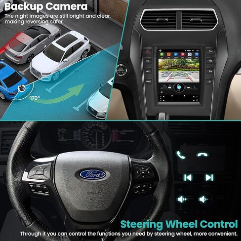 4G+64G CAR Stereo Android 13 for Ford Explorer 2011-2019 ، 9.7 بوصة راديو سيارة شاشة لمس in Kuwait