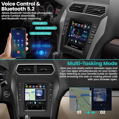 4G+64G CAR Stereo Android 13 for Ford Explorer 2011-2019 ، 9.7 بوصة راديو سيارة شاشة لمس in Kuwait