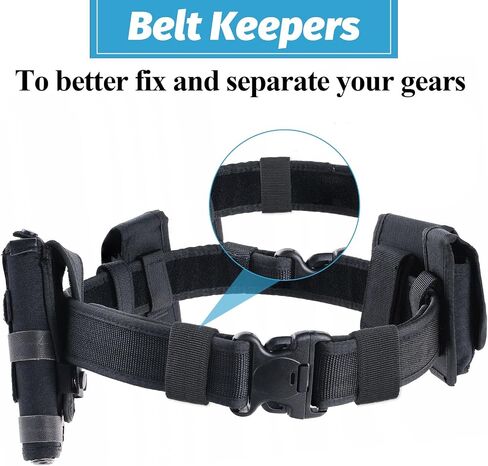 6pcs حزام الحزام المرن حلقة حزام النايلون مع الخطاف والحلقة لـ 1.5 "-2.25" إكسسوارات حزام نايلون تكتيكي الأمن التكتيكي in Kuwait