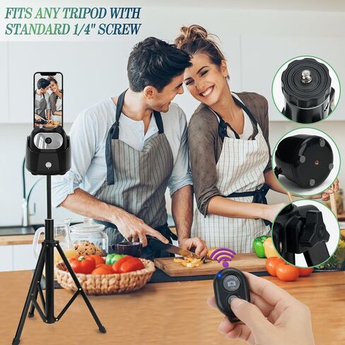 Auto Face Tracking Tripod 360 ° Rotation,Smart Face Motion Tracking Tripod,Selfie Cell Phone Holder Camera Stand,No App Required, for Tiktok, Video Recording Vlog,Live Streaming, YouTube in Saudi Arabia