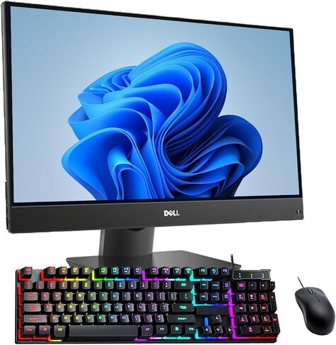 Dell Optiplex 7470 All-In-One كمبيوتر سطح المكتب ، 23.8 "FHD (1920x1080) ، NVIDIA GTX1050 2GB ، CORE I5-9500 ، RAM 16GB ، 256GB SSD ، Mouse & Keyboard ، Windows 11 PRO (READED) in Kuwait