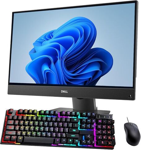 Dell Optiplex 7470 All-In-One كمبيوتر سطح المكتب ، 23.8 "FHD (1920x1080) ، NVIDIA GTX1050 2GB ، CORE I5-9500 ، RAM 16GB ، 256GB SSD ، Mouse & Keyboard ، Windows 11 PRO (READED) in Kuwait