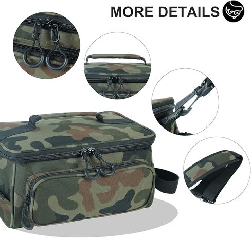 صيد الأسماك معالجة أكياس مقاومة لتخزين معدات الصيد للمياه المالحة أو حزام الكتف القابل للإزالة مع 3 صواني معالجة للتمويه في الهواء الطلق in Kuwait