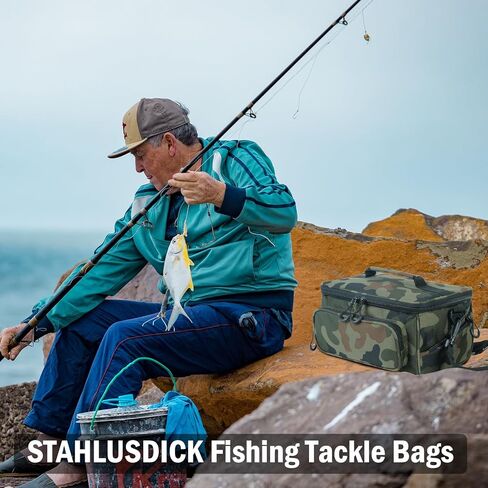 صيد الأسماك معالجة أكياس مقاومة لتخزين معدات الصيد للمياه المالحة أو حزام الكتف القابل للإزالة مع 3 صواني معالجة للتمويه في الهواء الطلق in Kuwait