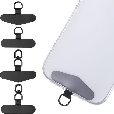 4 Pack Metal Phone Tether Tab, Universal Phone Lanyard Patch, Heavy Duty Phone Strap Connector Cellphone Lanyard Pad in Saudi Arabia