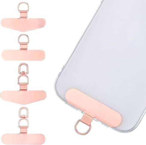 4 Pack Metal Phone Tether Tab, Universal Phone Lanyard Patch, Heavy Duty Phone Strap Connector Cellphone Lanyard Pad in Saudi Arabia