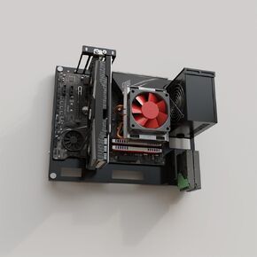 Wall Mounted PC Open Case Computer Frame Chassis Support ATX/MATX/ITX Support Installation On Pegboard