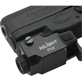 HiLight - Tactical P3X - 500 Lumens Strobe CREE XM-L2 LED Flashlight with Rechargeable Battery - Handheld/Rail Mount Light & Precision Laser Class of IIIA