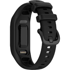 REYDA Silicone Band Compatible for Garmin Vivosmart 5, Soft Flexible Breathable Silicone Watch Band Sport Wristband Metal Buckle Bracelet Replacement Band for Garmin Vivosmart 5 Fitness Tracker