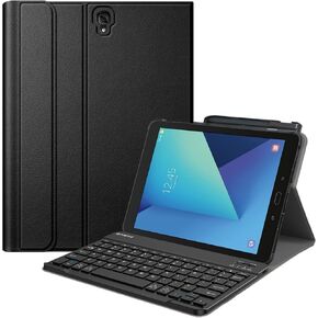 Fintie Keyboard Case for Samsung Galaxy Tab S3 9.7 2017 (Model SM-T820/T825/T827), Smart Slim Stand Cover with S Pen Protective Holder Detachable Wireless Bluetooth Keyboard, Black