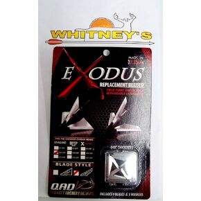 QAD Exodus Replacement Blades for 85/100 Grain Swept Blade Broadheads