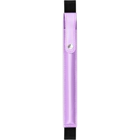VIKESI Pencil Case for Apple Pencil Pro, Apple Pencil (USB-C), Apple Pencil 1st/2nd Generation, PU Leather Stylus Pencil Sleeve Pouch with Detachable Elastic Band for 9.7"-12.9" Tablet, Purple