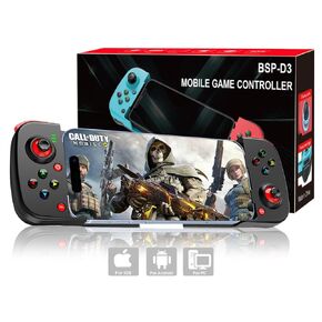Lubeau Mobile Gaming Controller for Android/iOS/PC, Wireless Bluetooth Gamepad Joysticks for iPhone 16/15/14, iPad, Samsung Galaxy S24/S23/S22,TCL,Tablet, MacBook, Call of Duty, Genshin Impact, Diablo