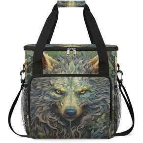 mandala flower beautiful Coffee Maker Carring Bag Travel Carrying Storage Tote Bag Compatible with Keurig K-Mini or K-Mini Plus Portable Single Serve Coffee Brewer Case with Pockets for K-cup Pods