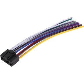 Audio Aux Adapter Cable Wire for Kenwood KDC-138 Convenient Black Front Stereo Radio Harness Plastic,Metal 1 Pcs