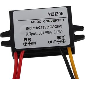 Step Down Converter Power Converter, AC 10‑28V to DC 12V AC DC Waterproof Step Down Volt Converter, Buck Converter AC to DC Converter for Car Step Down Module(3A)