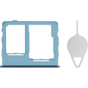 Sim Card Tray Replacement for Samsung Galaxy A32 5G (Single SIM Version) - Awesome Blue Card Tray Slot Holder Bracket Adapter with Needle Ejector for A32 5G A326U A326A A326W