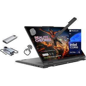 Lenovo Yoga 7 7i 2-in-1 Touchscreen Laptop, 14" 2K IPS, Intel Ultra 5 125U (Beats i7-1355U) AI Boost NPU, 16GB RAM, 512GB SSD + 256GB Portable SSD, Backlit, FP, Stylus Pen, Win 11